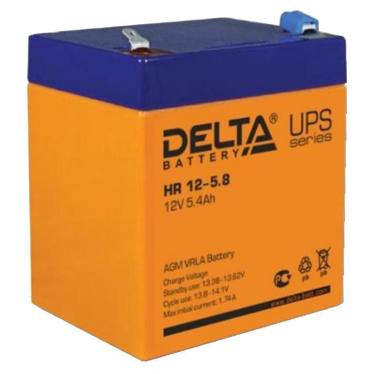 HR 12-5,8 - аккумулятор Delta DT 5.8ah 12V  